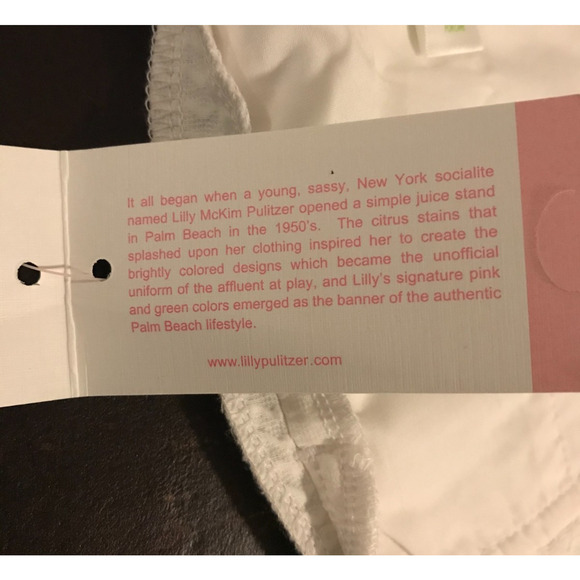 Lilly Pulitzer Callahan Resort White Callahan 5" Cotton Shorts - Size 00 - NWT - Picture 15 of 16